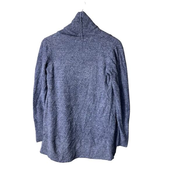 Barefoot Dreams CozyChic Lite Circle Cardi in Smokey Blue Size XS/S - Picture 7 of 10